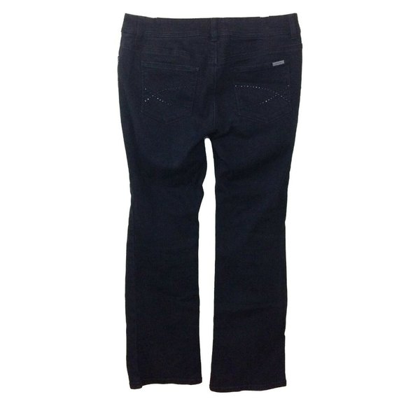 Chico's So Slimming Womens Jeans Sz 0.5 = US 6 Short 32x29 Embellished Bootcut - Picture 4 of 7